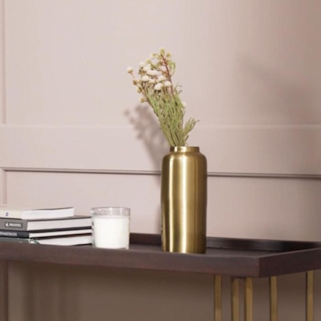 Ваза для цветов Aluminum Gold 8x8x19см детальная картинка 