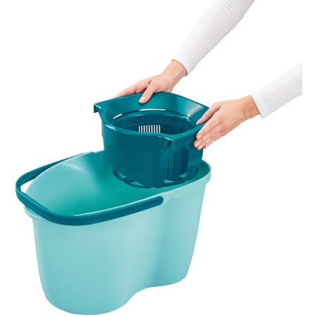 Комплект для уборки Clean Twist Disc Mop Active ведро 15л с отжимом и моп детальная картинка 