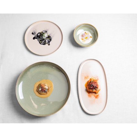 Блюдо, тарелка овальная 30x16см SAND Hygge детальная картинка 