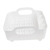 Сушилка для посуды Tub 36x34см белая детальная картинка 