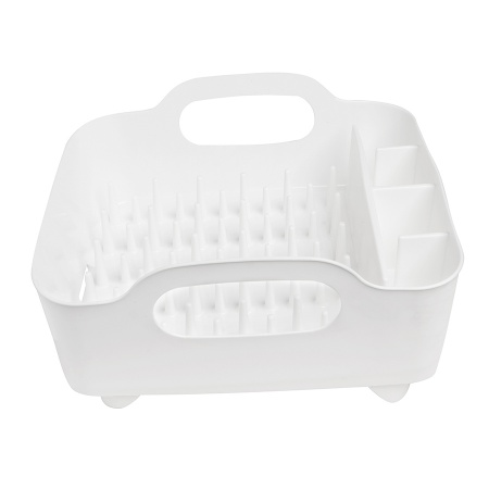 Сушилка для посуды Tub 36x34см белая детальная картинка 