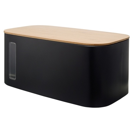 Хлебница Kaffi 39.7x23x17.6см матовая черная — Smart Solutions детальная картинка 