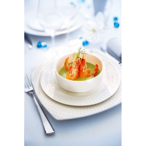 Фото Тарелка квадратная 21.5см SATINIQUE