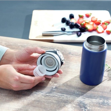 Термокружка 350мл Flip темно-синяя детальная картинка 