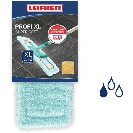 Сменная насадка для швабры Profi XL 42см Extra Soft тряпка для деревянного пола детальная картинка 