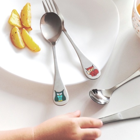Набор детских столовых приборов Forest animals - 4 предмета детальная картинка 