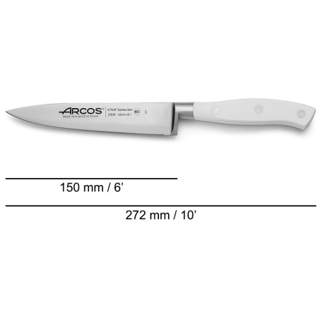 Нож поварской 15см шеф-нож RIVIERA BLANC детальная картинка 