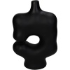 Ваза для цветов Irregular 19x8.8x29.5см черная детальная картинка 