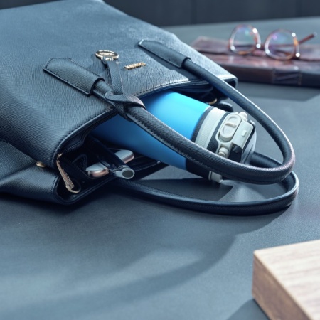 Термокружка 350мл Flip голубая детальная картинка 