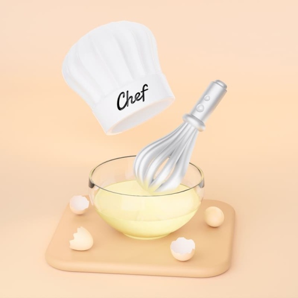 Фото Набор брошей "Колпак повара и венчик"