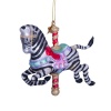 Новогоднее украшение из стекла Vondels "Карусель зебра" 10см детальная картинка 