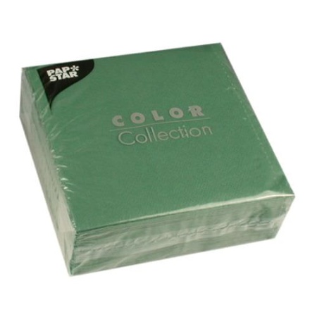 Салфетка 1сл 33x33см COLOR Collection DARK GREEN темно-зеленая, 100шт детальная картинка 