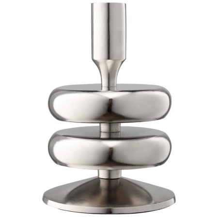 Подсвечник Stone 17см серебристый детальная картинка 