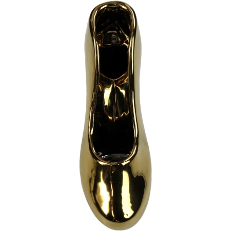 Кашпо "Золотая туфля" 21x9x17см детальная картинка 