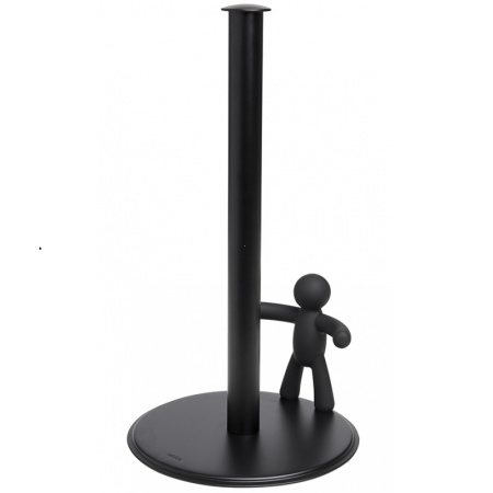 Держатель для бумажных полотенец Buddy 18x19x34см черный детальная картинка 