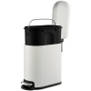 Ведро мусорное с педалью 5л светло-серое детальная картинка 