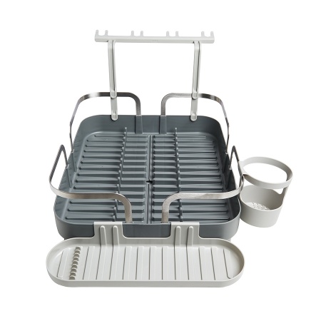 Сушилка для посуды Holster 42x34см серая детальная картинка 