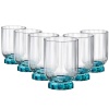 Набор стаканов для воды и десертного белого вина 300мл Rocks FLORIAN LUCENT BLUE, 6шт детальная картинка 