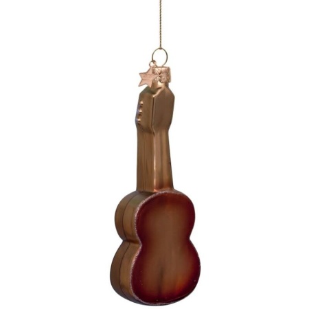 Новогоднее украшение из стекла Vondels "Гитара" 12.5см детальная картинка 