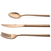 Набор столовых приборов HERA copper - 24шт в деревянном боксе детальная картинка 