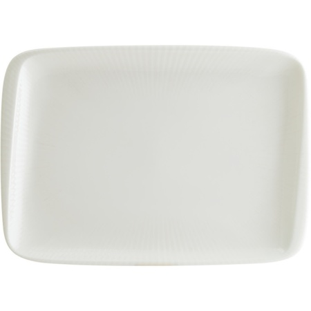 Тарелка прямоугольная 23x16см IRIS White Moove детальная картинка 