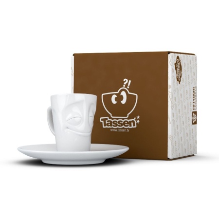 Кофейная пара 80мл Tassen Cheery белая детальная картинка 