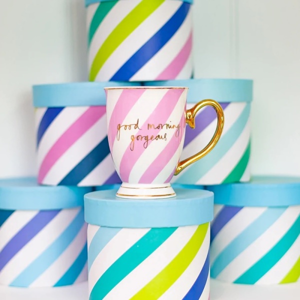 Фото Кружка Portofino «Good Morning Gorgeous» (розового цвета)