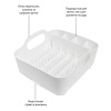 Сушилка для посуды Tub 36x34см белая детальная картинка 