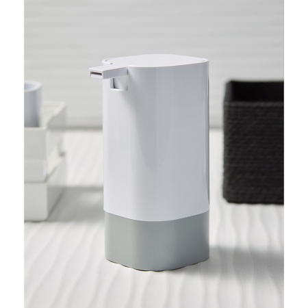 Диспенсер для жидкого мыла 430мл Tyer белый/серый детальная картинка 