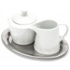 Поднос сервировочный овальный 19x15см KAFFEEHAUS матовый детальная картинка 