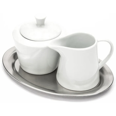 Поднос сервировочный овальный 19x15см KAFFEEHAUS матовый детальная картинка 