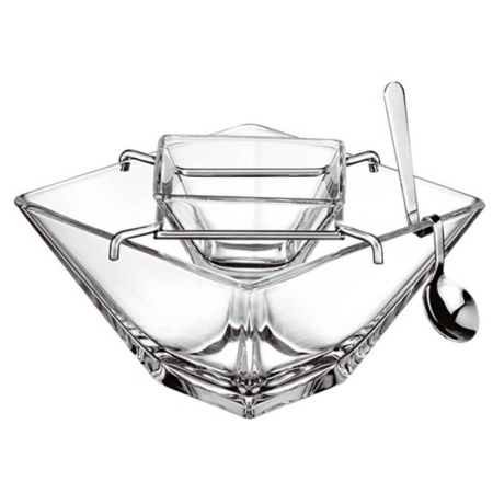 Икорница 14x(h)10см TORCELLO с ложечкой детальная картинка 