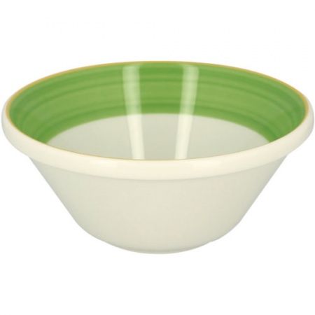 Салатник 600мл Ø16см BAHAMAS 2 штабелируемый зеленый борт детальная картинка 