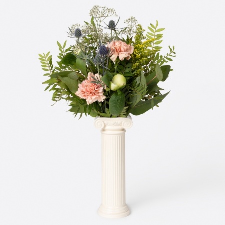 Ваза для цветов 25см Athena белая детальная картинка 