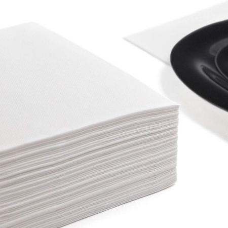 Салфетка 40x40см ROYAL Collection белая, 50шт детальная картинка 