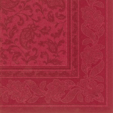 Салфетка 40x40см ROYAL Collection Ornaments бордовая, 20шт детальная картинка 