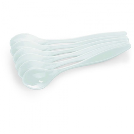 Ложка одноразовая белая 14.5см, 6шт детальная картинка 