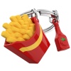 Брелок для ключей "Картофель фри и бутылка кетчупа" детальная картинка 