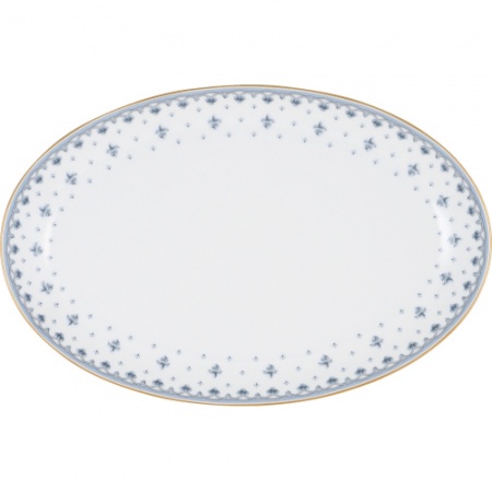 Блюдо овальное 31см IPHIGENIE Blue flower детальная картинка 