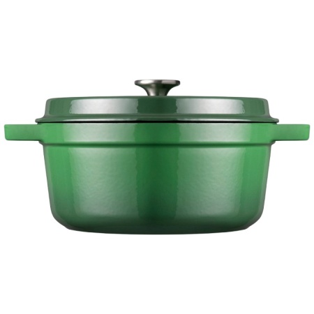 Кокот с крышкой Ø24см 3.5л зеленый детальная картинка 