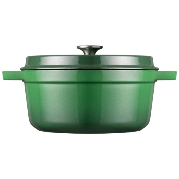 Фото Кокот с крышкой Ø28см 5л зеленый