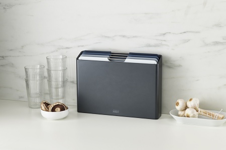 Набор разделочных досок 34x24см Folio Large графит, 4шт - 60184 Joseph Joseph детальная картинка 