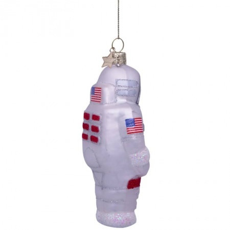Новогоднее украшение из стекла Vondels "Астронавт" 12см детальная картинка 