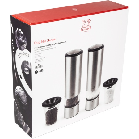 Набор электрических мельниц для соли и перца ELIS SENSE u'Select Stainless Steel 20см детальная картинка 