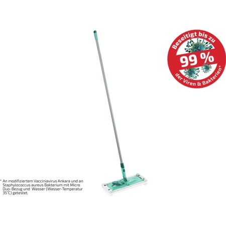 Швабра для пола Combi M 33см micro duo со стальной ручкой 140см детальная картинка 