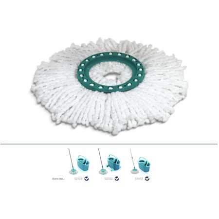 Сменная насадка для швабры Clean Twist Disc Mop Microfibre детальная картинка 