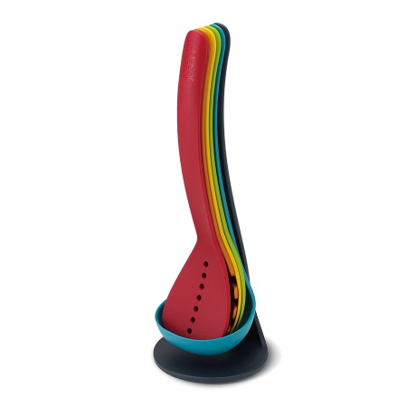 Набор кухонных инструментов Nest Plus разноцветный, 5 предметов на подставке - 10124 Joseph Joseph детальная картинка 