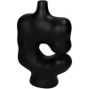 Ваза для цветов Irregular 19x8.8x29.5см черная детальная картинка 
