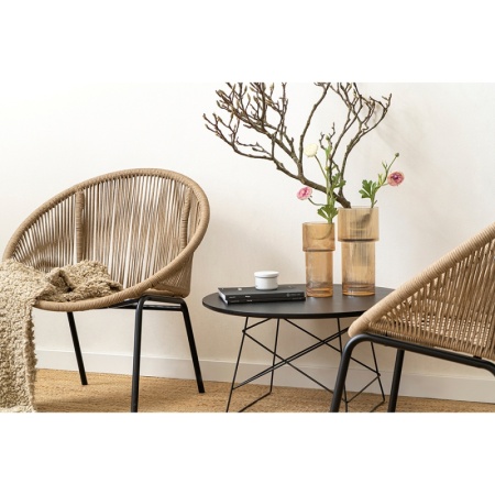 Ваза для цветов Ivet 30см бежевая детальная картинка 