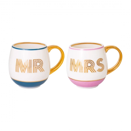 Набор из 2 кружек Library «Mr & Mrs» детальная картинка 